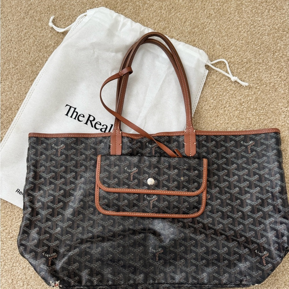 Goyard Black and Brown Tote Bag
